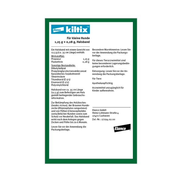 KILTIX Halsband f.kleine Hunde