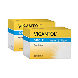 VIGANTOL 1.000 I.E. Vitamin D3 Tabletten Doppelpackung (2x 200St)