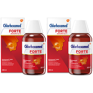 CHLORHEXAMED FORTE alkoholfrei 0,2% Lösung Doppelpackung (2x300ml)