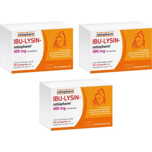 IBU-LYSIN-ratiopharm 400 mg Filmtabletten (3x50 St)
