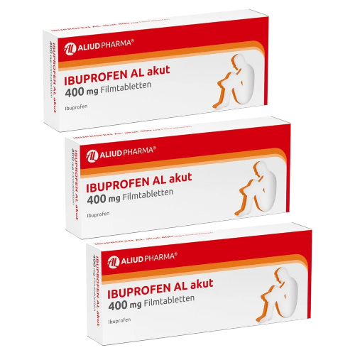 Ibuprofen AL akut 400 mg Filmtabletten bei akuten Schmerzen (3x20 St)