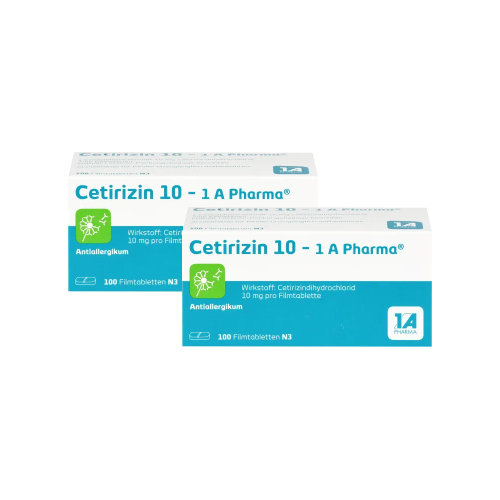 CETIRIZIN 10-1A Pharma Filmtabletten Doppelpackung