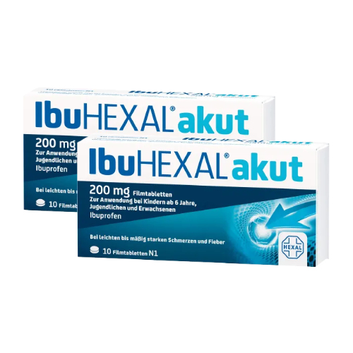 IBUHEXAL akut 200 Filmtabletten Doppelpackung (2x10St)