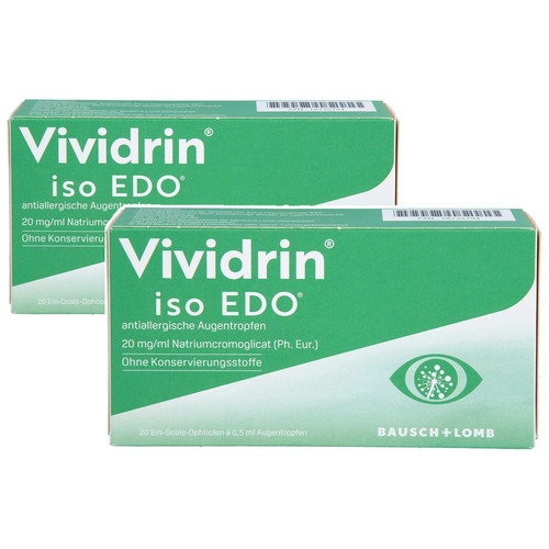 VIVIDRIN iso EDO antiallergische Augentropfen Set