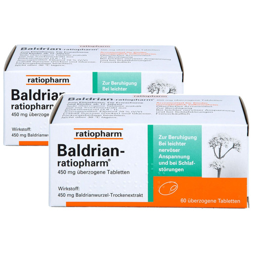 BALDRIAN-RATIOPHARM überzogene Tabletten Doppelpackung