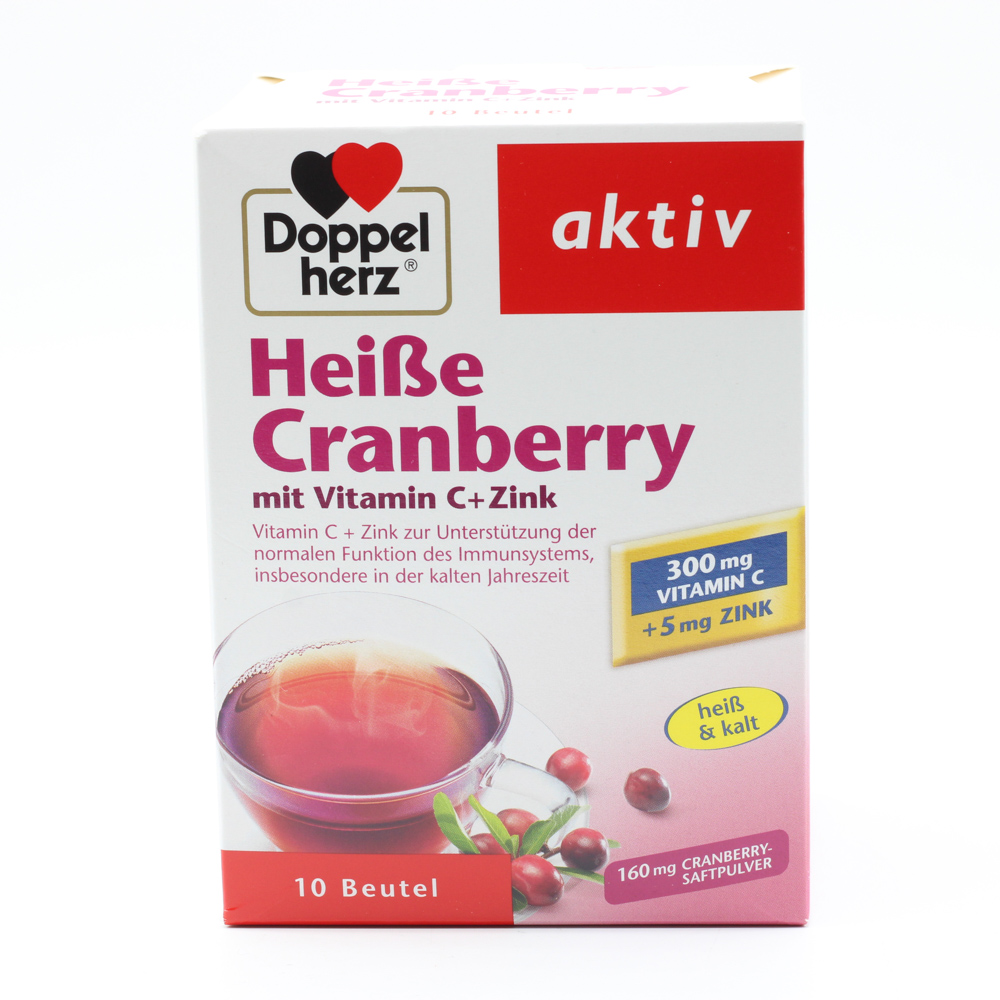 DOPPELHERZ heiße Cranberry m.Vit.C+Zink Granulat