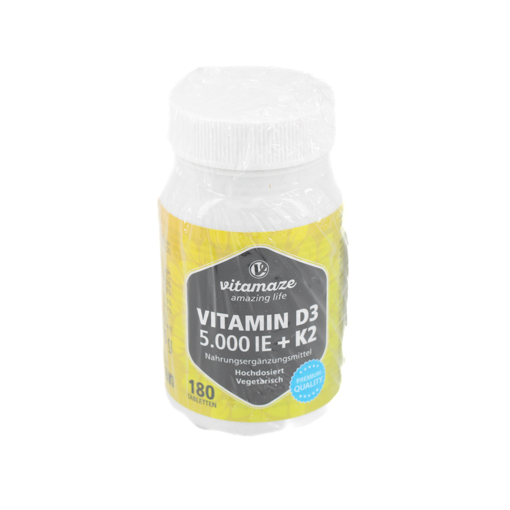 VITAMIN D3 K2 5000 I.E./100 μg hochdosiert Tabl.