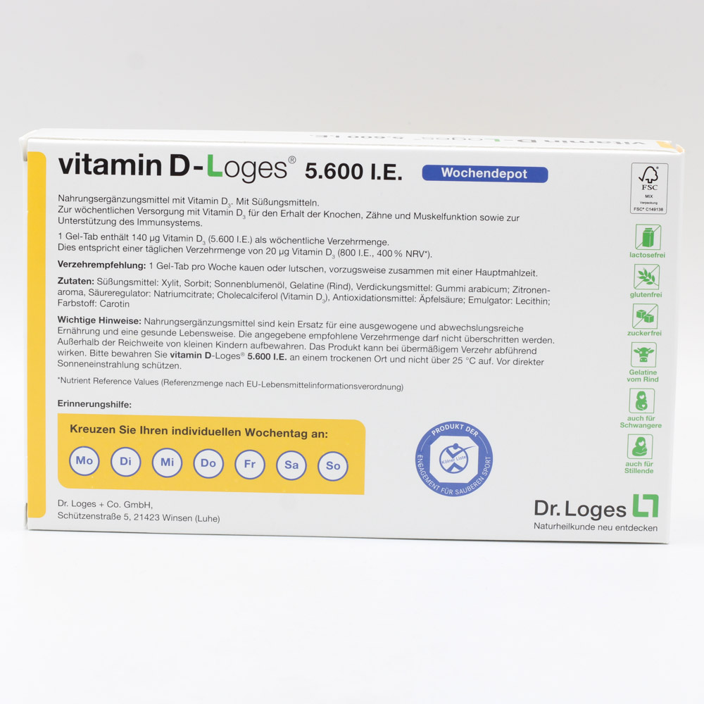 VITAMIN D-LOGES 5.600 I.E. Wochendepot Kautabl.