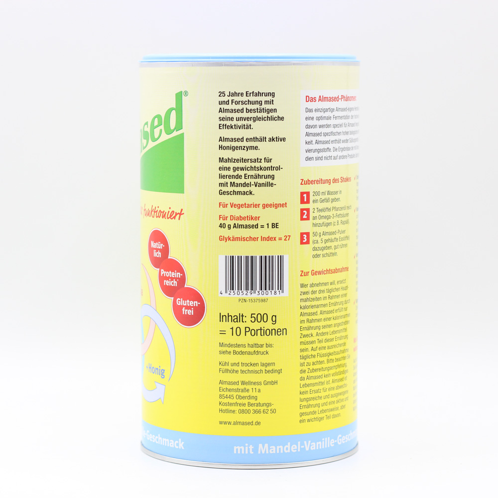 ALMASED Vitalkost Mandel-Vanille Pulver (3x500g)