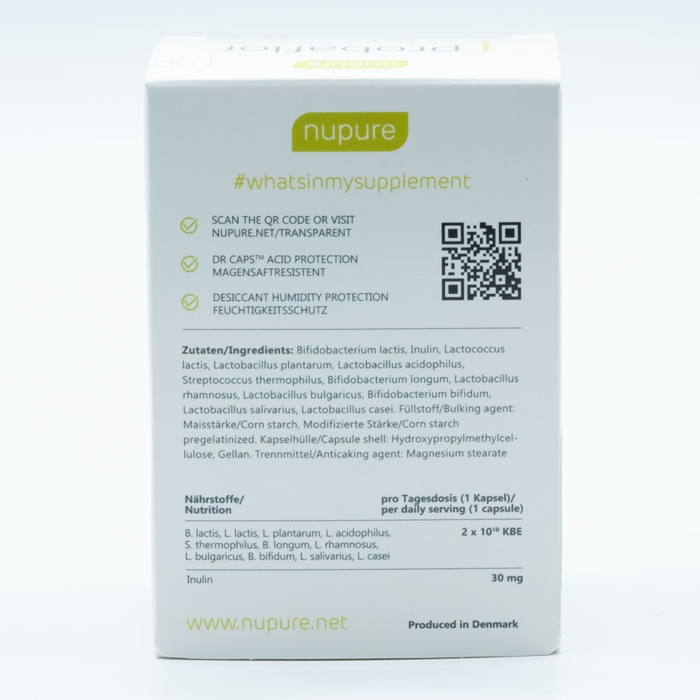 NUPURE probaflor Mikrobiotika magensaftres.Kapseln