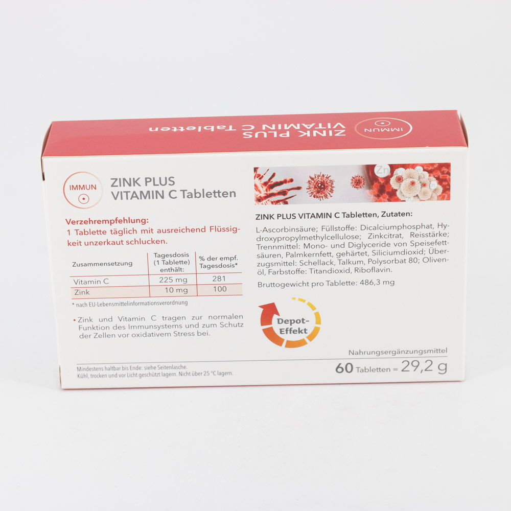 ZINK PLUS Vitamin C Tabletten