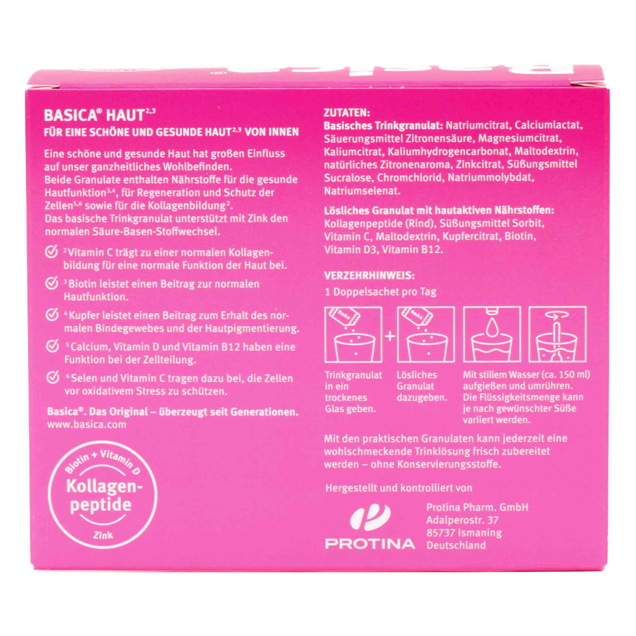 BASICA Haut Trinkgranulat für 7 Tage