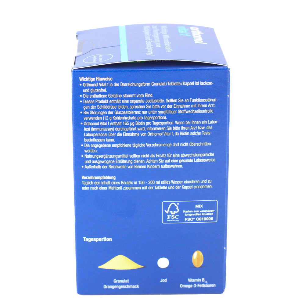 ORTHOMOL Vital F Granulat/Kap./Tabl.Kombip.7 Tage