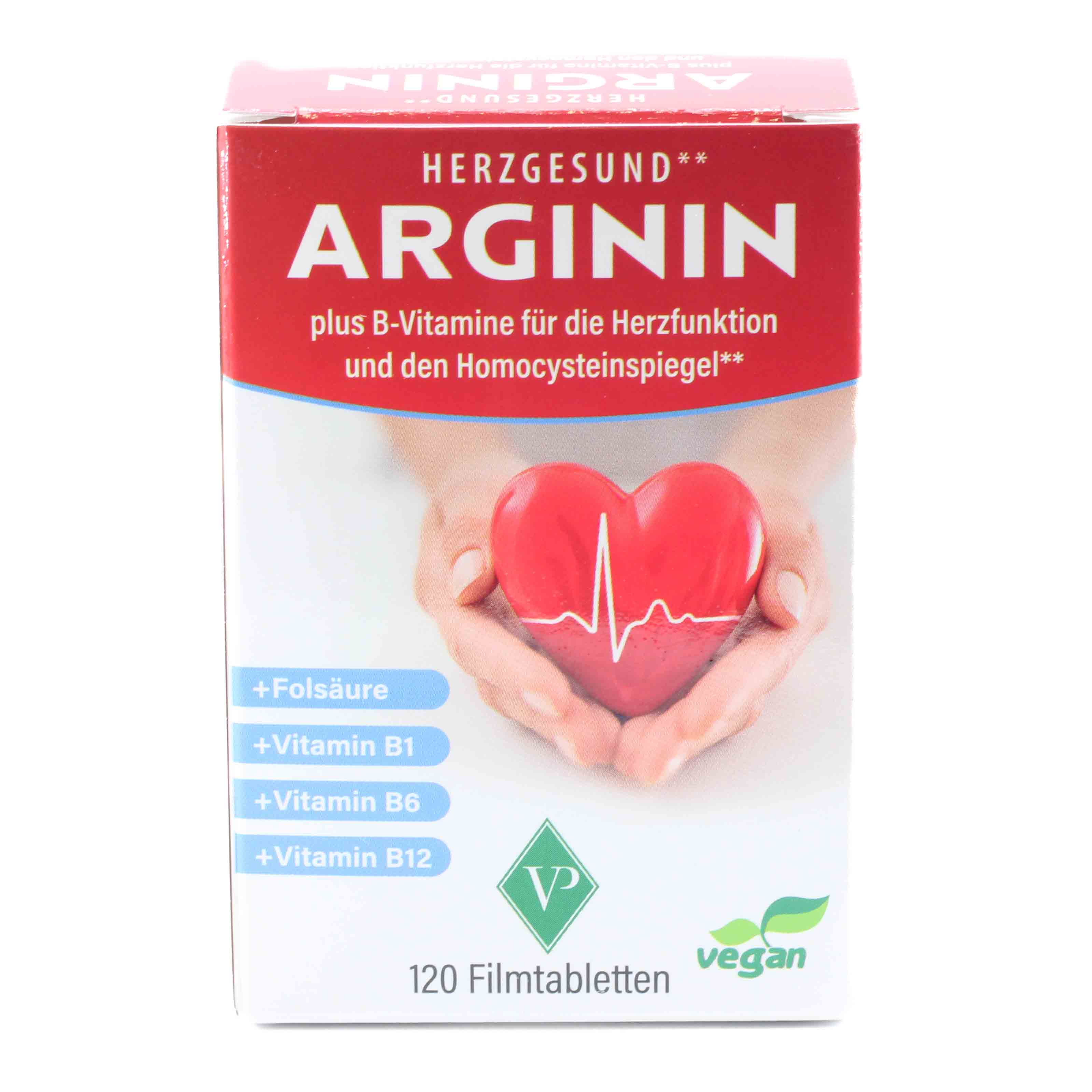 ARGININ HERZGESUND+Vit.B1+B6+B12+Folsäure Filmtab.