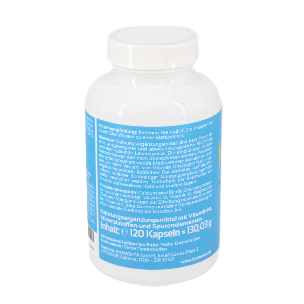 BIOMENTA Knochen Plus Vitamin D3 K2 MK7 Calcium