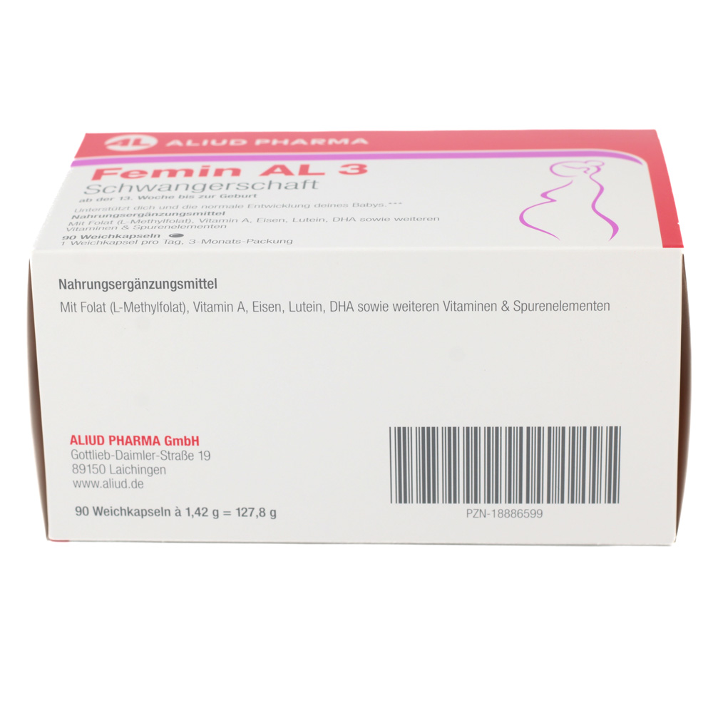 FEMIN AL 3 Schwangerschaft Weichkapseln (2x90 St)