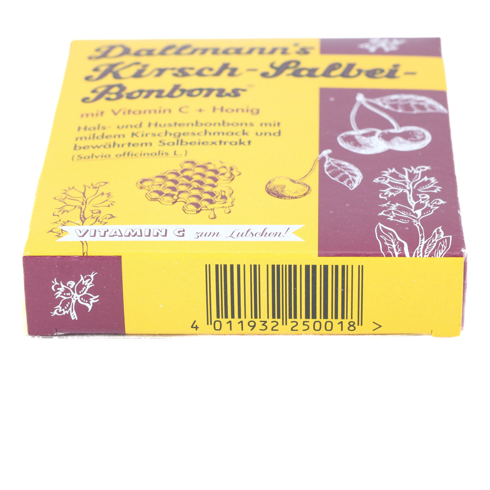 DALLMANNS Kirsch Salbei Bonbons m.Vitamin C+Honig