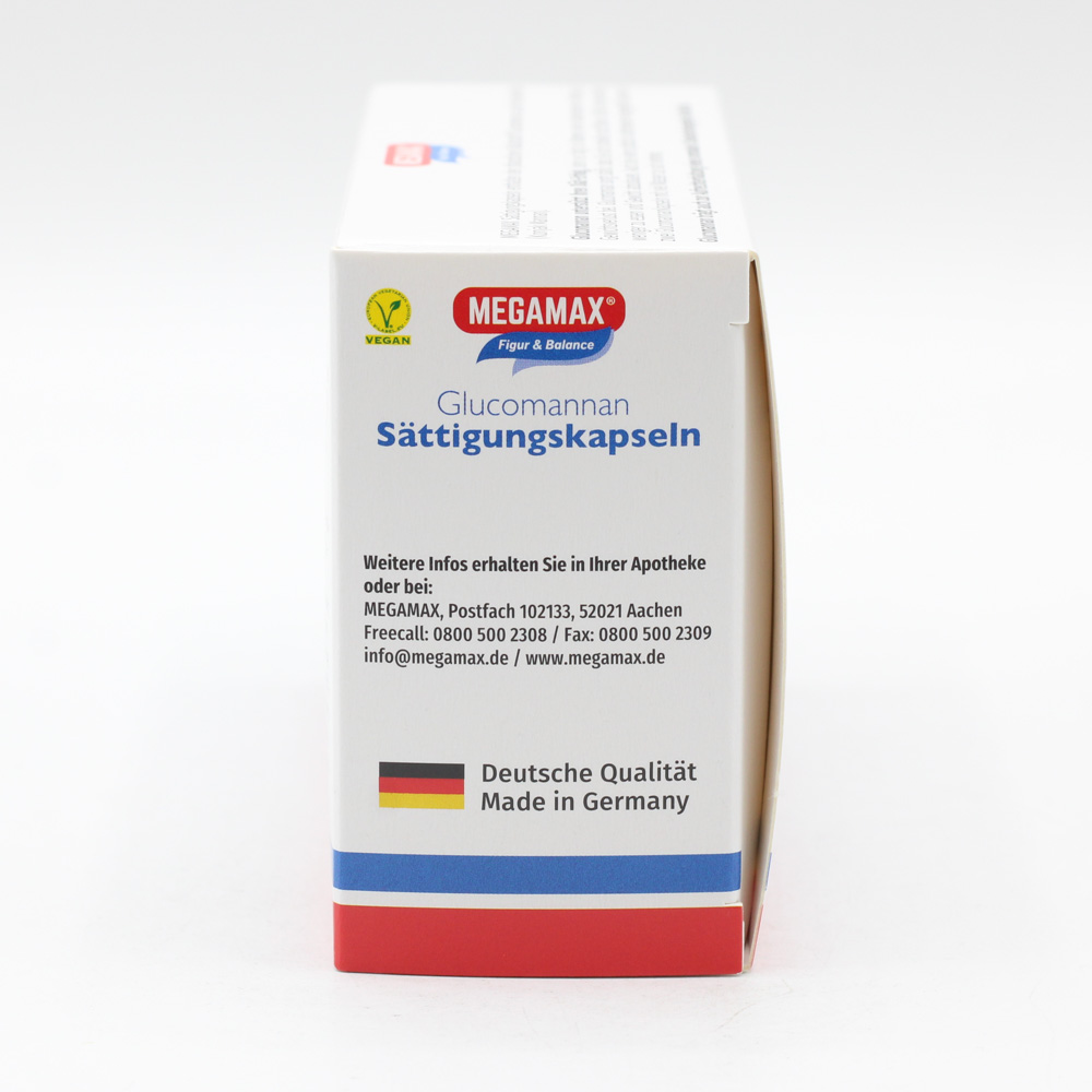 MEGAMAX Sättigungskapseln Glucomannan