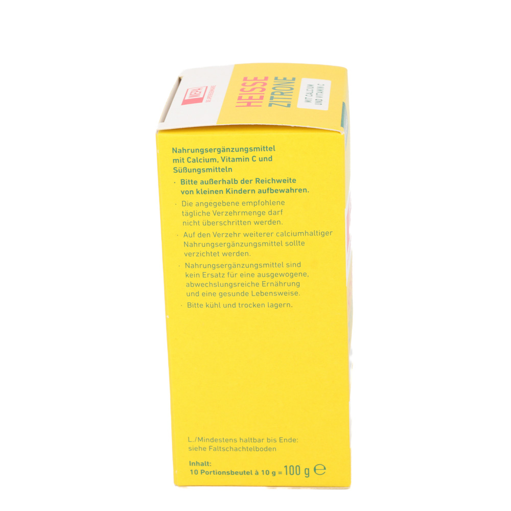 WEPA heiße Zitrone+Vit.C+Calcium zuckerfrei Pulver