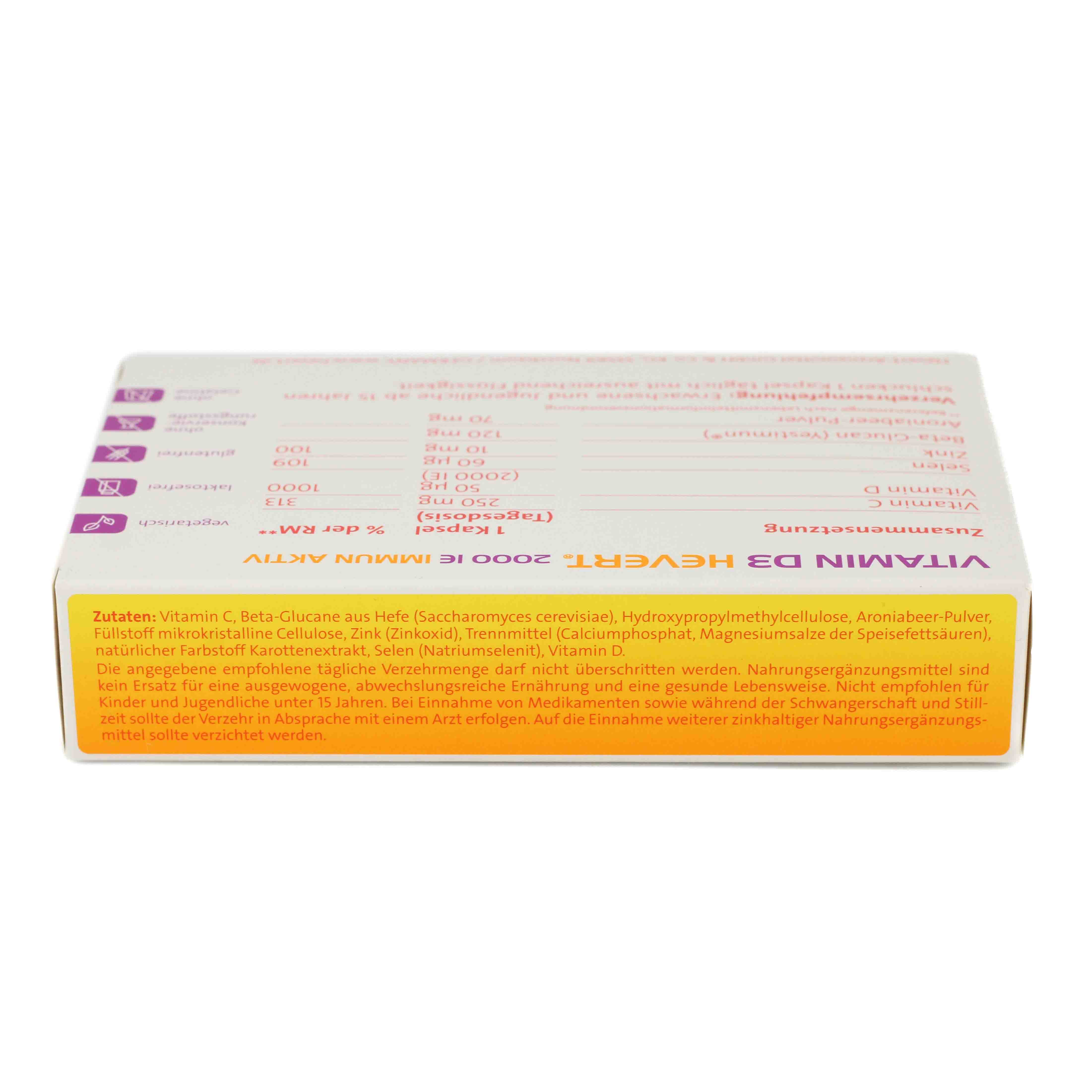 VITAMIN D3 HEVERT 2000 I.E. Immun Aktiv Kapseln