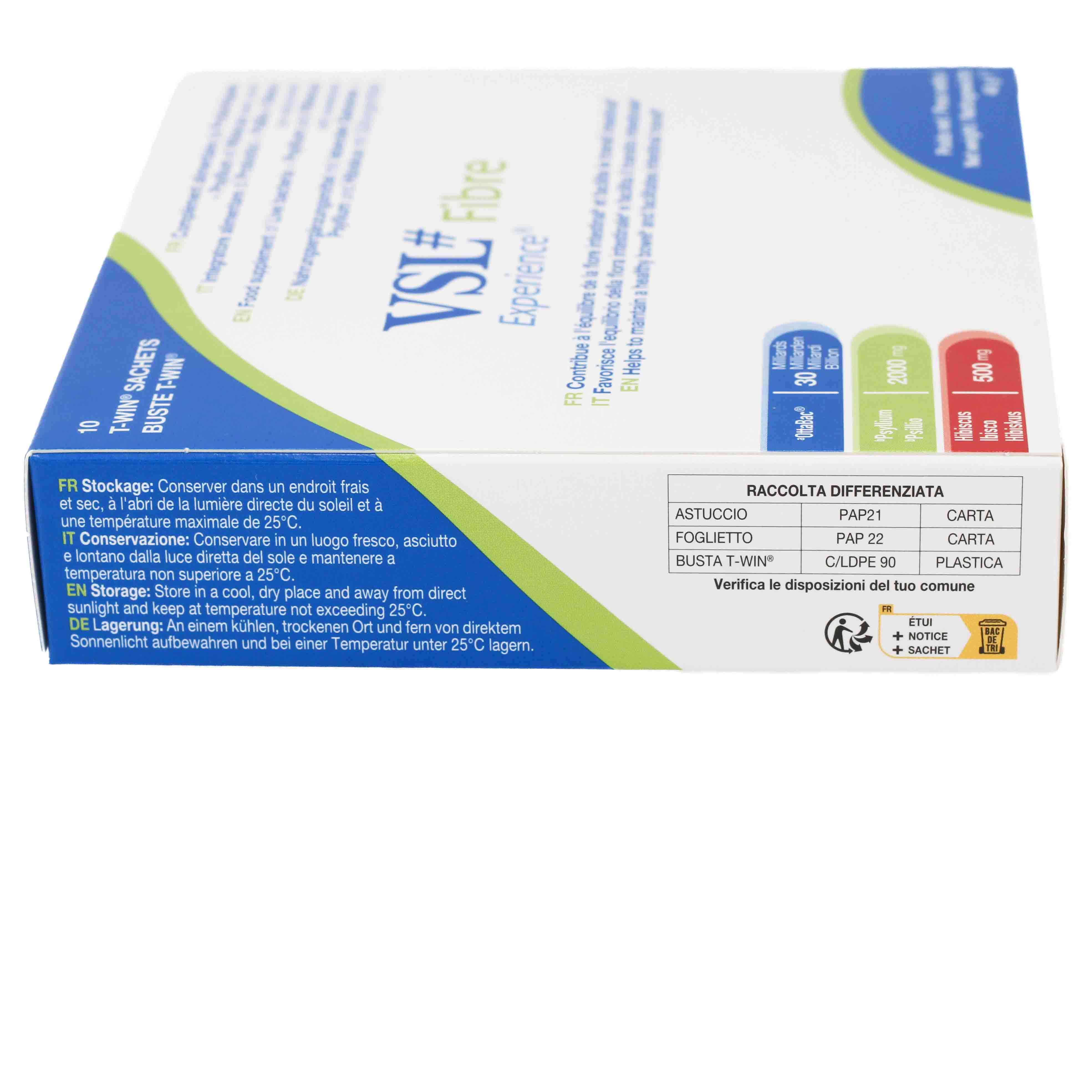 VSL Fibre hochdos.Bakterien m.Psyllium+Hibiskus