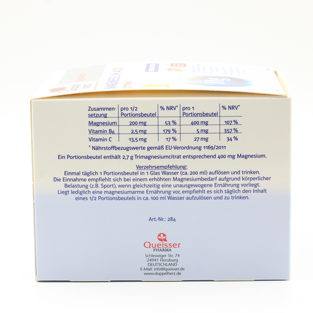 DOPPELHERZ Magnesium 400 Citrat system Granulat
