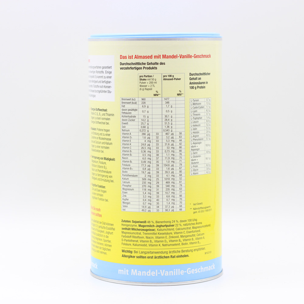 ALMASED Vitalkost Mandel-Vanille Pulver (3x500g)