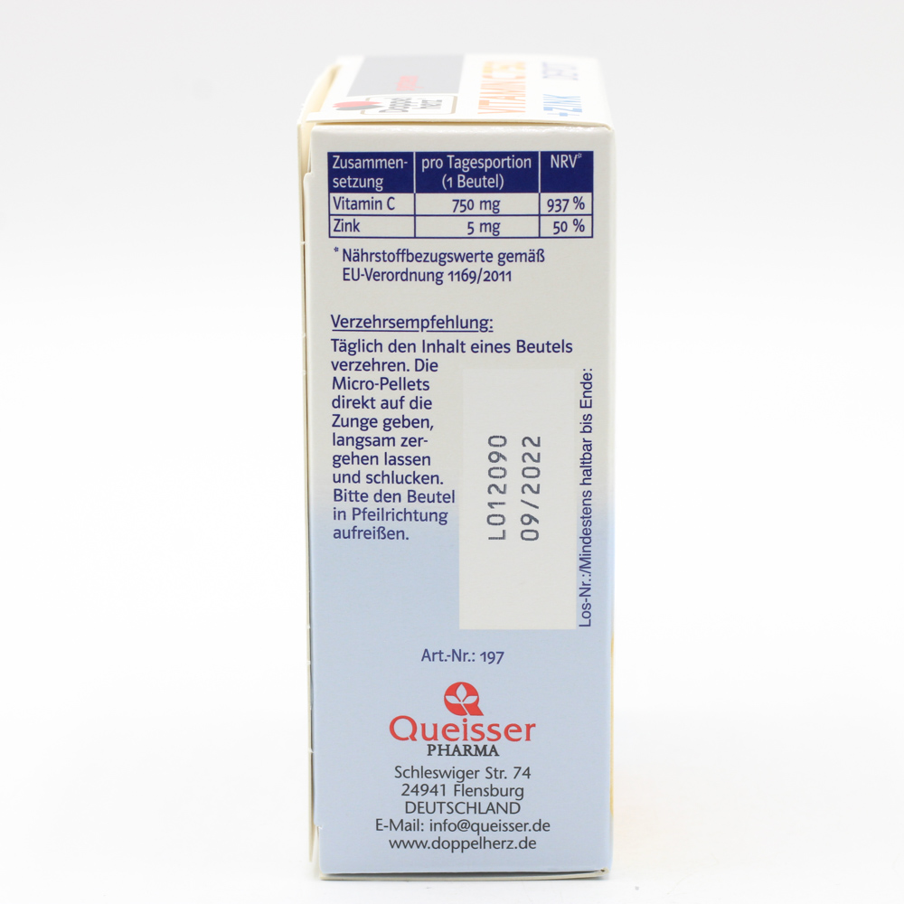 DOPPELHERZ Vitamin C 750 Depot system Pellets