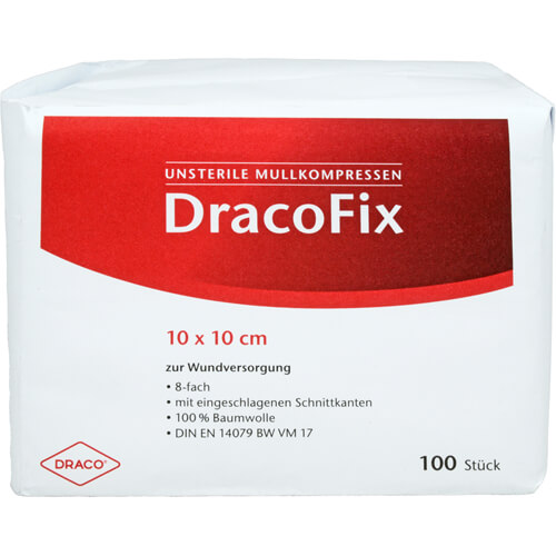 DRACOFIX OP-Kompressen 10x10 cm unsteril 8fach