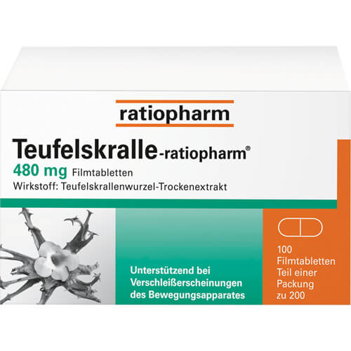TEUFELSKRALLE-RATIOPHARM Filmtabletten