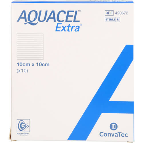 AQUACEL Extra 10x10 cm Verband