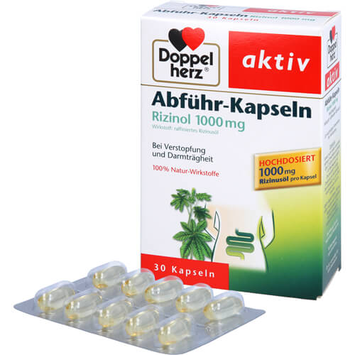 DOPPELHERZ Abführ-Kapseln Rizinol 1.000 mg
