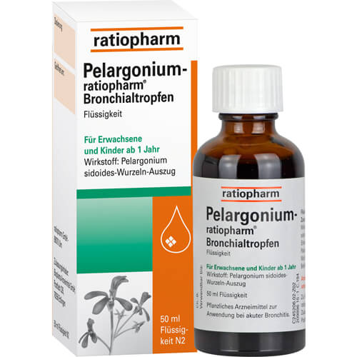 PELARGONIUM-RATIOPHARM Bronchialtropfen