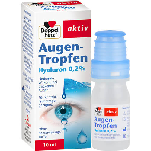 DOPPELHERZ Augen-Tropfen Hyaluron 0,2%
