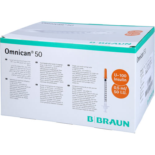 OMNICAN Insulinspr.0,5 ml U100 m.Kan.0,30x12 mm e.