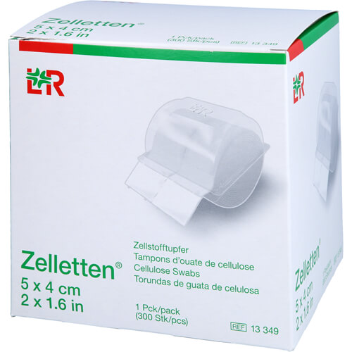 ZELLETTEN Tupfer 4x5 cm unsteril Rolle