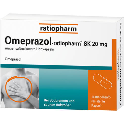 OMEPRAZOL-ratiopharm SK 20 mg magensaftr.Hartkaps.