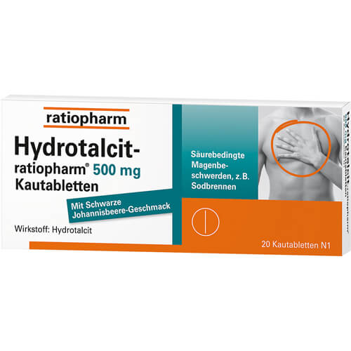 HYDROTALCIT-ratiopharm 500 mg Kautabletten