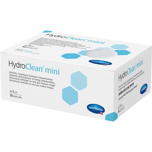 HYDROCLEAN mini Kompressen 3 cm rund steril