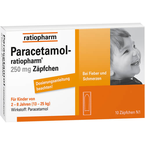 PARACETAMOL-ratiopharm 250 mg Zäpfchen