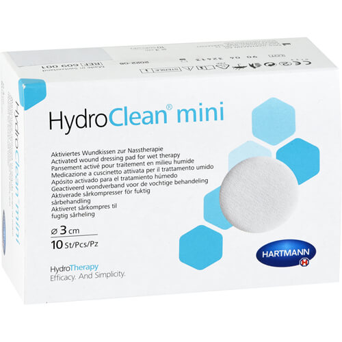 HYDROCLEAN mini Kompressen 3 cm rund steril