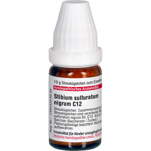 STIBIUM SULFURATUM NIGRUM C 12 Globuli