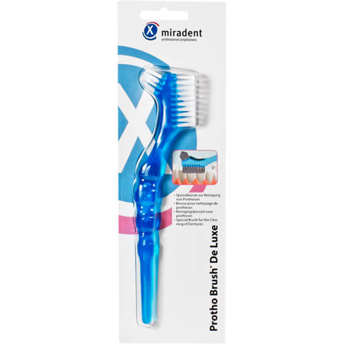 MIRADENT Prothesenbürste Protho Brush blau trans.