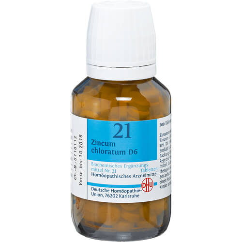 BIOCHEMIE DHU 21 Zincum chloratum D 6 Tabletten