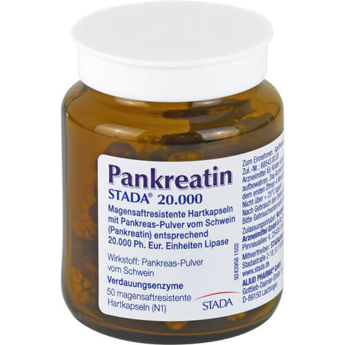 PANKREATIN STADA 20.000 magensaftres.Hartkapseln