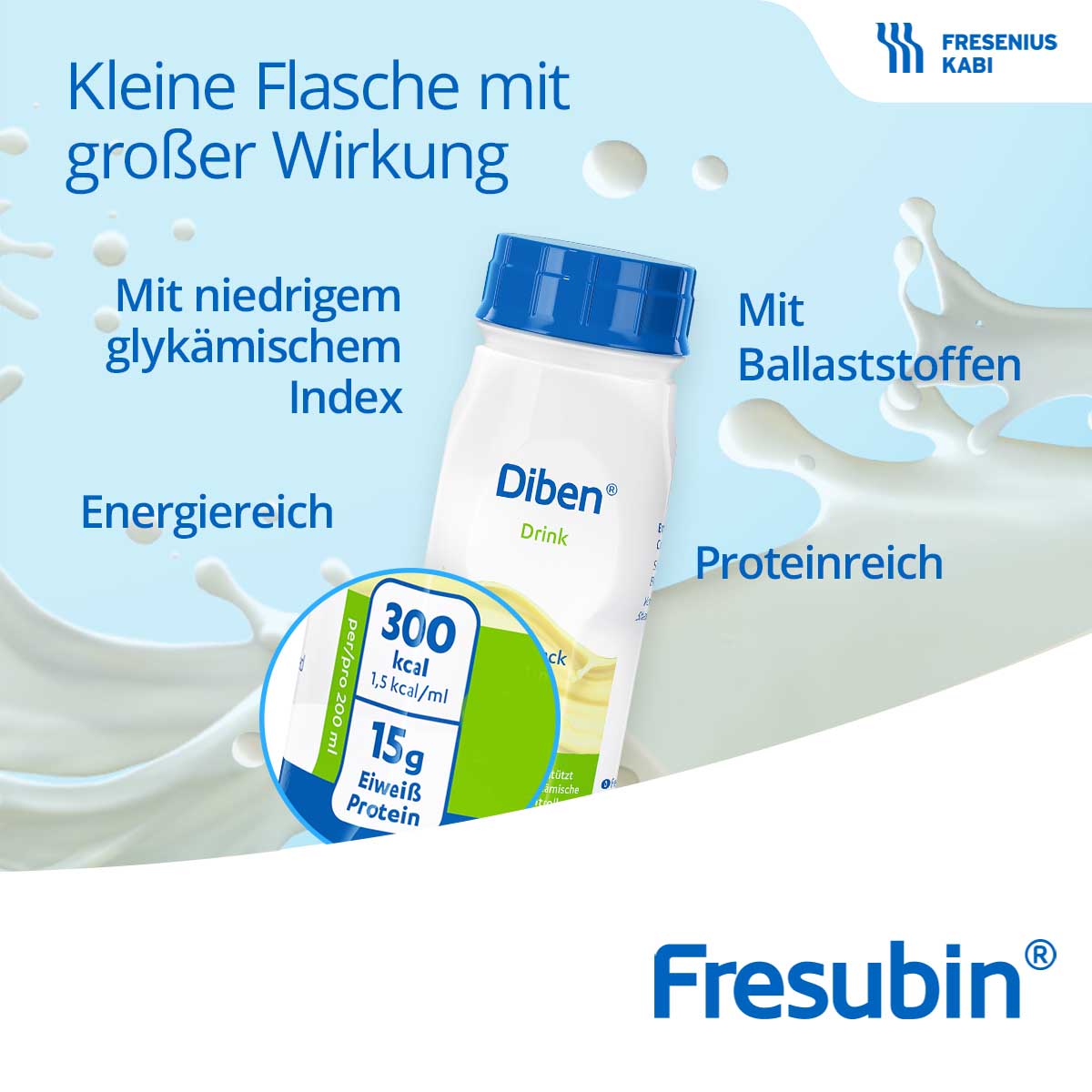 DIBEN DRINK Vanille 1.5 kcal/ml Trinkflasche Trinknahrung