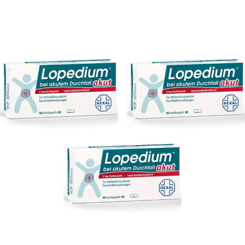 LOPEDIUM akut bei akutem Durchfall Hartkapseln (3x10St)