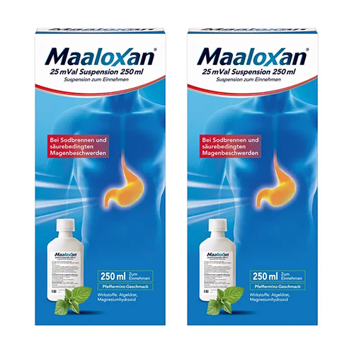 MAALOXAN 25 mVal Suspension Doppelpackung (2x 250ml)