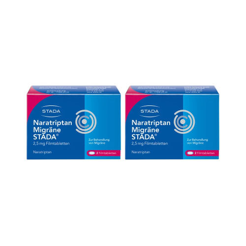 NARATRIPTAN Migräne STADA 2,5 mg Filmtabletten Set (2x 2St)