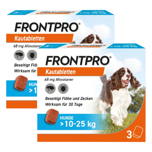 FRONTPRO 68 mg Kautabletten f.Hunde >10-25 kg (2x3 St)